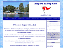 Tablet Screenshot of niagarasailingclub.com